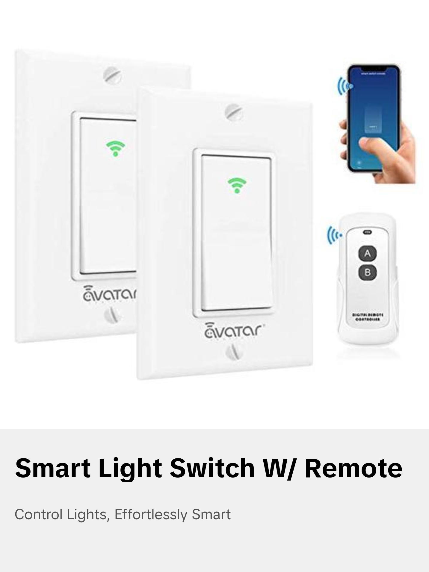 Smart Light Switch with Remote Neutral Required (US Version)