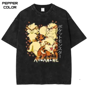 Arcanine Graphic T-Shirt, PKM Shirt, Vintage Anime Shirt, Anime Merch, Stylish Crew Neck Short Sleeve T-Shirt Unisex, Streetwear for Men Women, Gift Anime fans