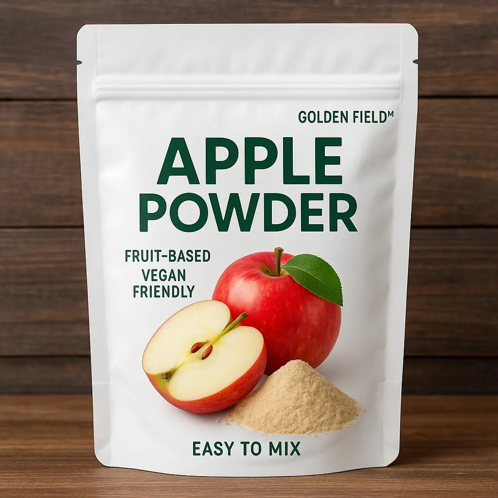 GOLDEN FIELD Apple Fruit Powder – Natural Dried Apple Powder for Baking, Smoothies, and Cooking