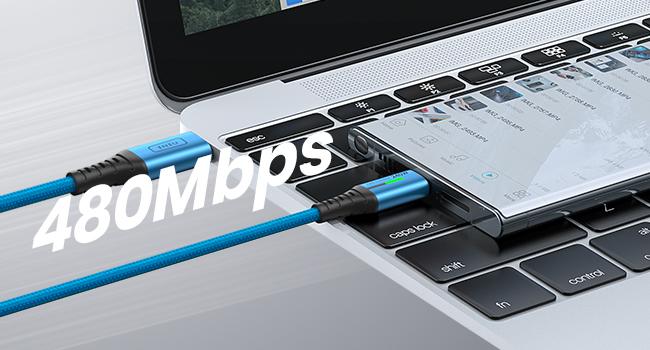 INIU USB C to USB C Cable, 240W [6.6ft 2pack] Fast Charging Cord, PD3.1 Type C to Type C Charger Cable, Braided USB-C Charger for iPhone 17/16/15/15 Pro/15 Plus/16/15 Pro Max Samsung S22 iPad MacBook Pro etc Port Device Electronic Smartphone Protection