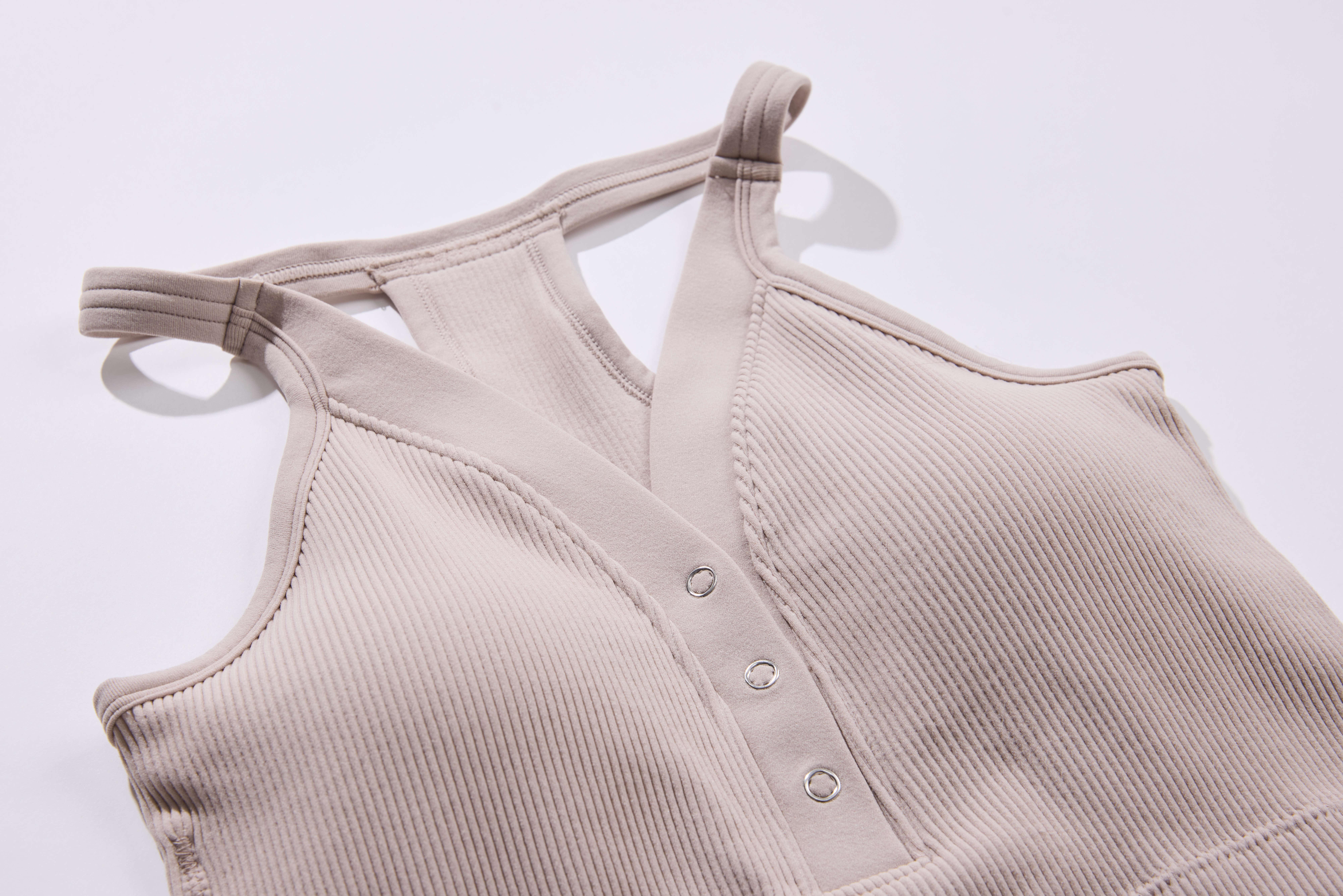 Pro-Fit Women's 1/2/3 Pieces Snap-button convertible neckline croptop bralette Sportsbra Racerback 32653-2/3 Basic Everyday Spandex Style  Removable Padding for Gym & Street Loungewear pushupbra builtinbra