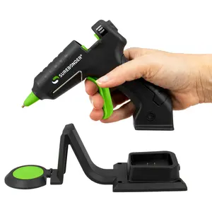 Surebonder BCL-190 Cordless Mini Glue Gun with USB-C Rechargeable Battery with Charging Base, Precision Tip, High Temp Hot Glue Gun for Crafts & DIY