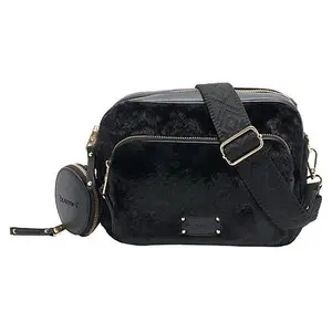 BEARPAW® Plushy Faux Fur Crossbody Camera Bag