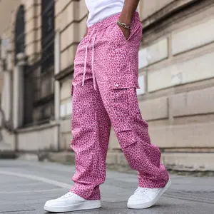 Wild Leopard Print Cargo Pants – Edgy Skater Style, Urban Essential