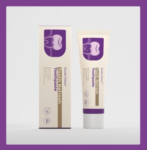 Kreain Nature 2 Oral Care Toothpaste, fresh breath, prevent tooth loss, natural ingredients, gentle care