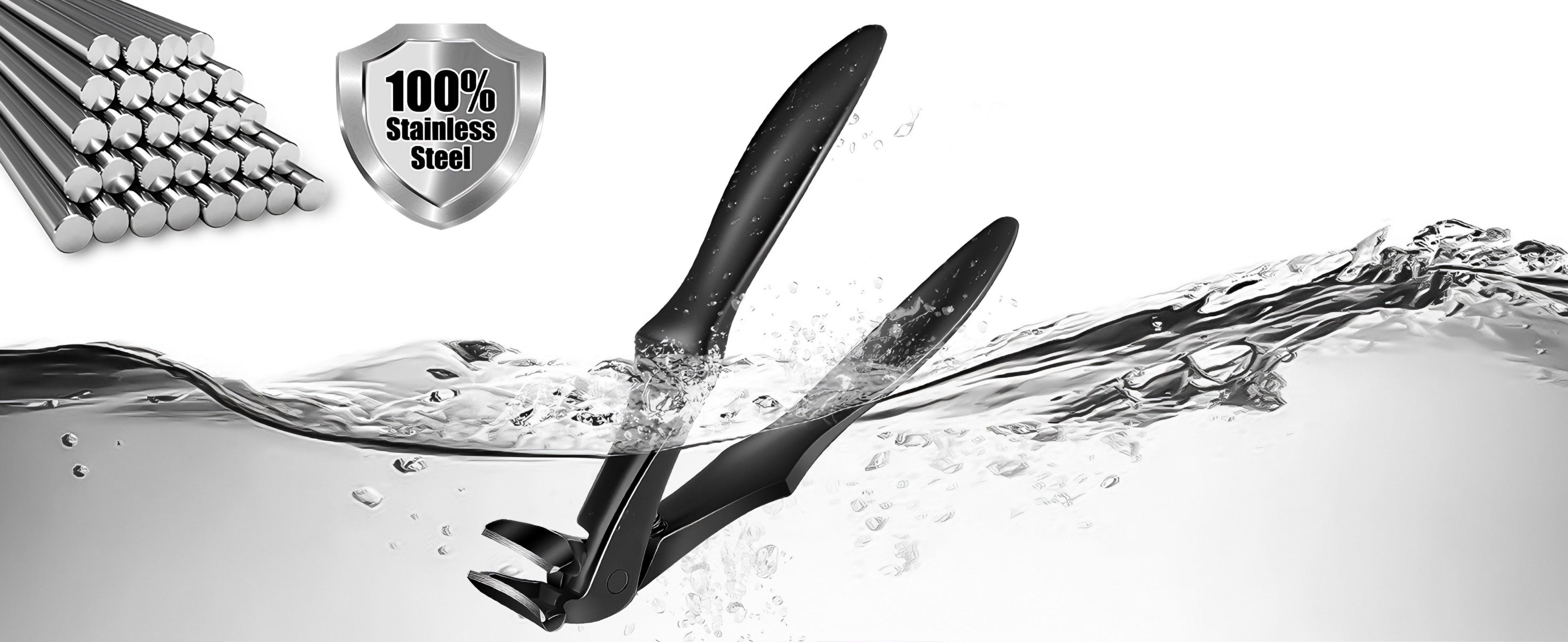 Extra-long handle nail clippers - elderly nail clippers - enhanced nail scissors suitable for thick and hard nails - curved toe nail clippers - wide-opening anti-splash design with storage compartment - precision stainless steel one-piece molding Manicure Extra-long handle nail clippers - elderly nail clippers - enhanced nail scissors suitable for thick and hard nails - curved toe nail clippers - wide-opening anti-splash design with storage compartment - precision stainless steel one-piece molding Manicure