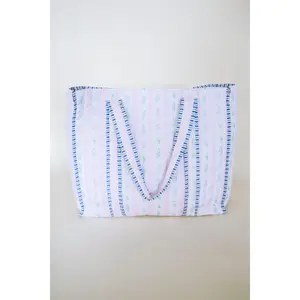 EXCLUSIVE Floral Cotton Quilted Tote Bag - Pink