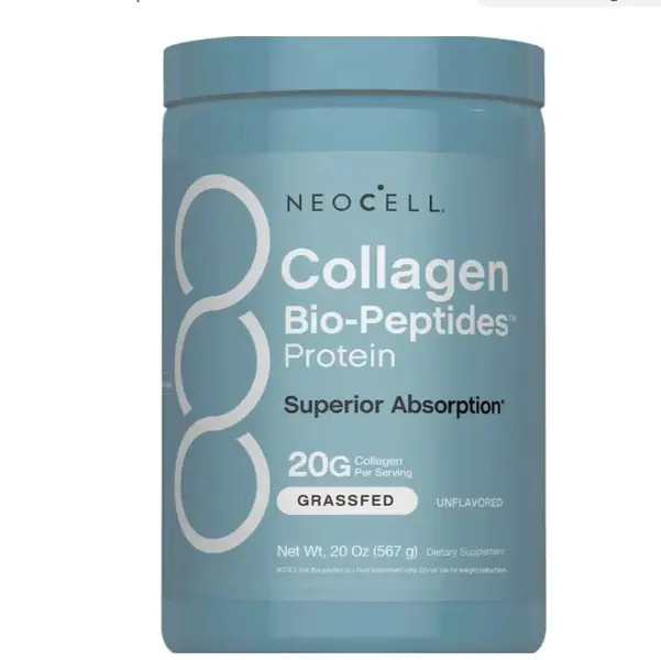 NeoCell Collagen Bio-Peptides Powder - 20oz - Superior Absorption - Grassfed Protein Supplement - Advanced with 18 Essential Amino Acids
