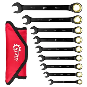 9PC Metric Combination Wrench Set – Durable Hand Tool for Auto Repair