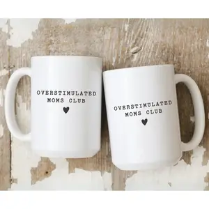 Overstimulated Moms Club Mug, Mother's Day Gift Idea, Mom Life Mugs, Funny Motherhood Gifts