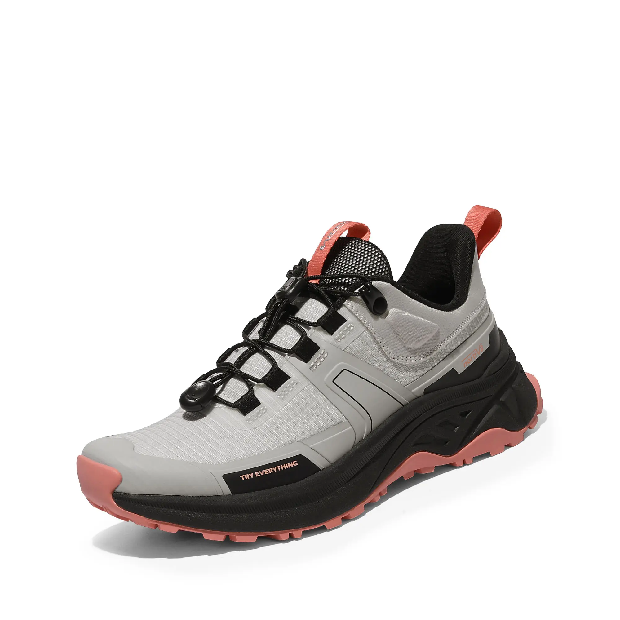 NORTIV 8 Women's Lightweight Durable Outdoor Hiking Shoes - Cord Lacing System, Rubber Sole, Responsive Cushioning, Aggressive Grip, Outdoor Mesh Shoes - Casual Trainers for Trekking, Camping Adventures tiktokshopbacktoschool