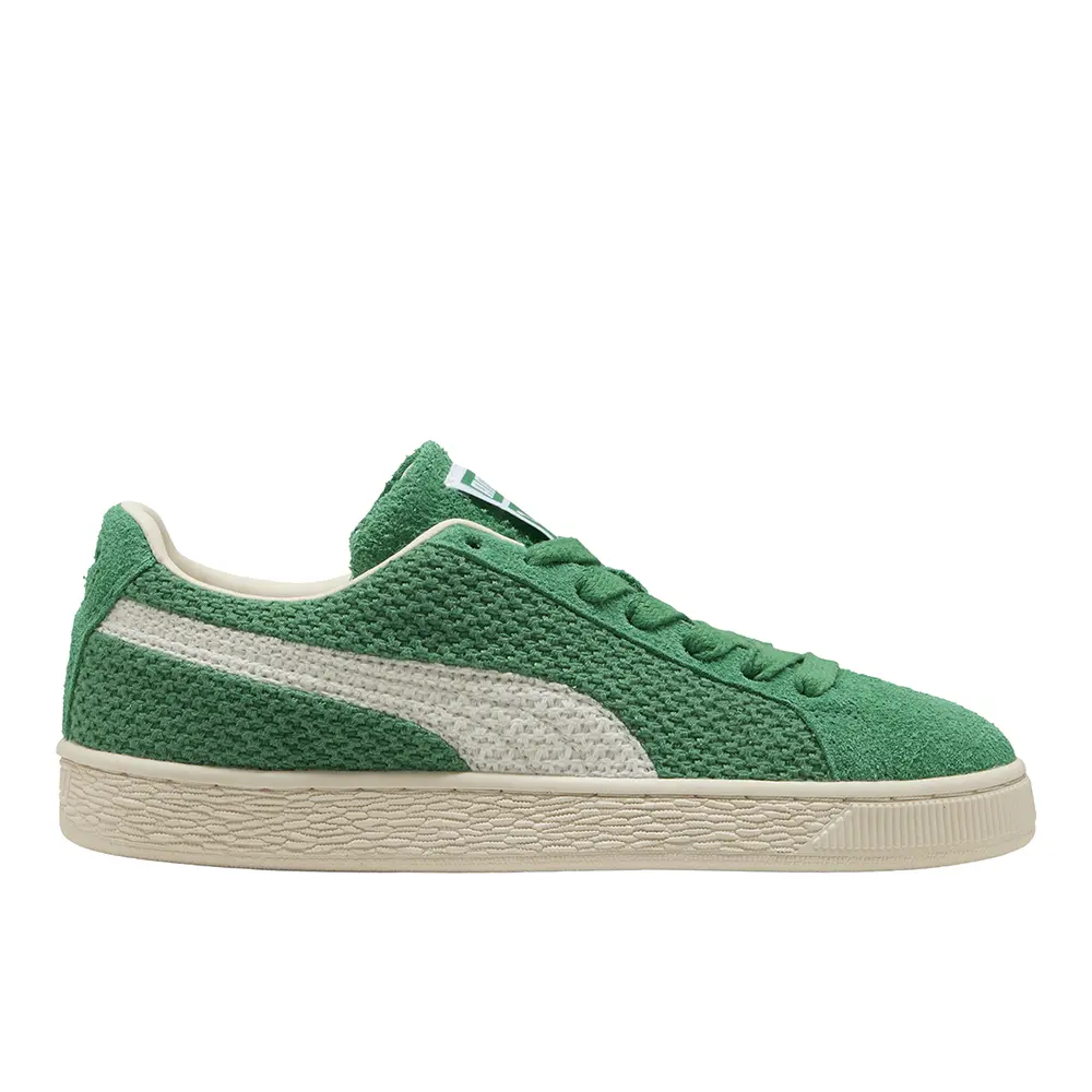 PUMA Mens Suede Crochet Lace Up Sneakers Shoes Casual - Green