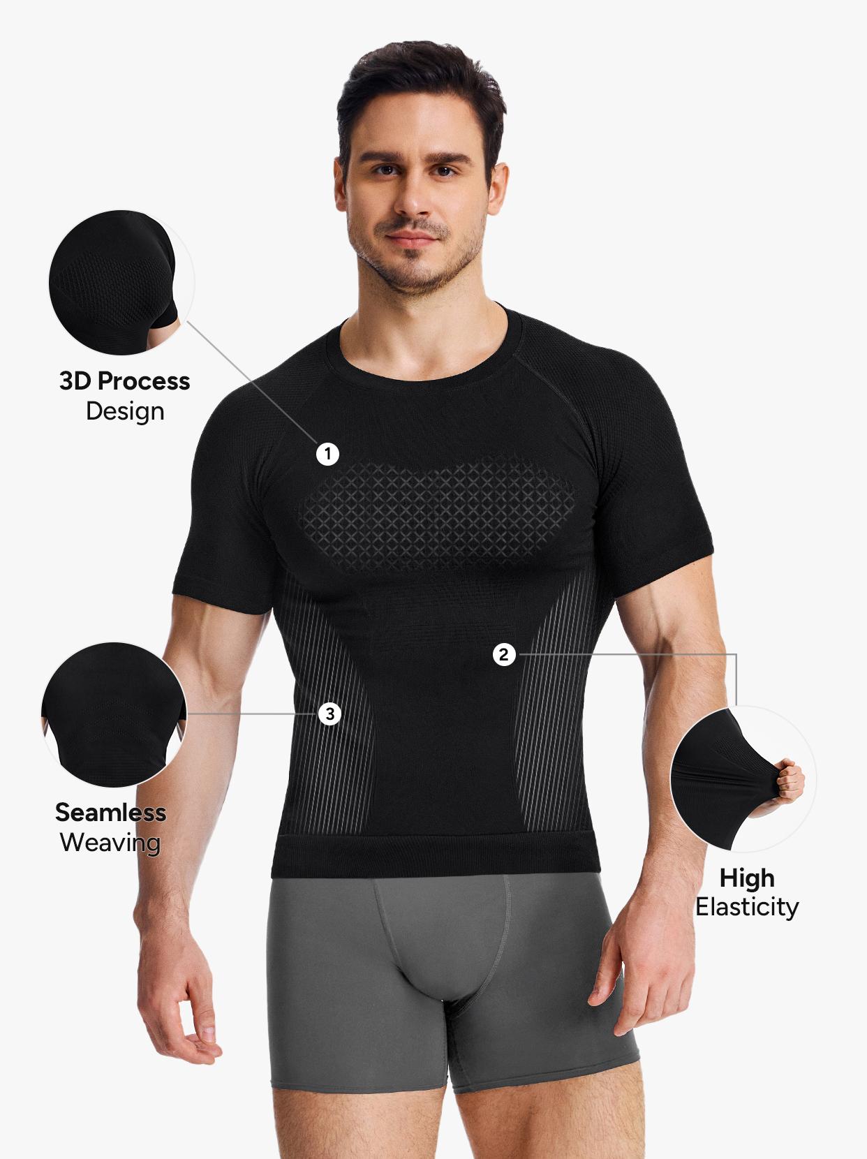 Nebility Men's Compression Shirts Cool Dry Short Sleeve Baselayer Athletic Workout T Shirts Activewear Fitness Rash Guard Clothing Shapewear Nebility Men's Compression Shirts Cool Dry Short Sleeve Baselayer Athletic Workout T Shirts Activewear Fitness Rash Guard Clothing Shapewear
