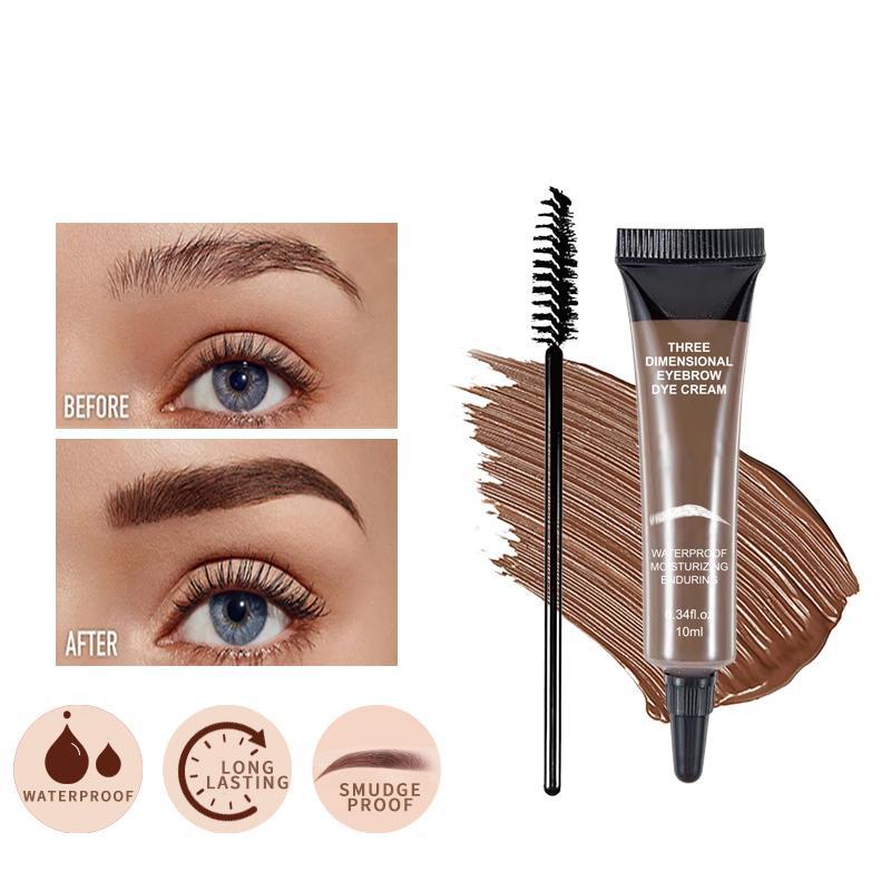 Eyebrow Tint Kit - Long-Lasting, Waterproof Brow Dye Gel Set | Smudge-Proof Brow Color