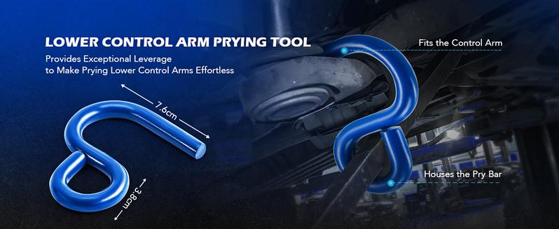 Orion Motor Tech Ball Joint Separator, Universal Ball Joint Puller with Lower Control Arm Prying Tool Compatible with Ford Lincoln Mercury, blue 2-3/8 in. Lower Ball Joint Removal Tool for Car Truck SUV, Limited Time Deal