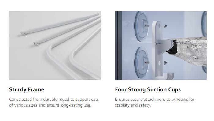 POMESEA Glowing Cat Window Bed,Cat Window Perch for Large Cats,Hammock with Hook Design,Glow in The Dark,Double-Sided Fabric Cover, Foldable Window Seat POMESEA Glowing Cat Window Bed,Cat Window Perch for Large Cats,Hammock with Hook Design,Glow in The Dark,Double-Sided Fabric Cover, Foldable Window Seat