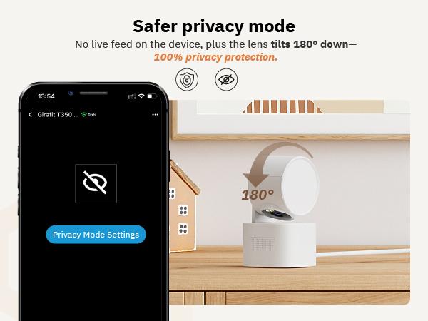 Girafit 3K 5MP Indoor/Outdoor Security Cameras for Home Security,360°Pan/Tilt/Zoom WiFi Smart Home Security Camera,AI Person/Pet/Vehicle Detection & Tracking,Starlight Color Night Vision,IP65 Waterproof,Works with Alexa