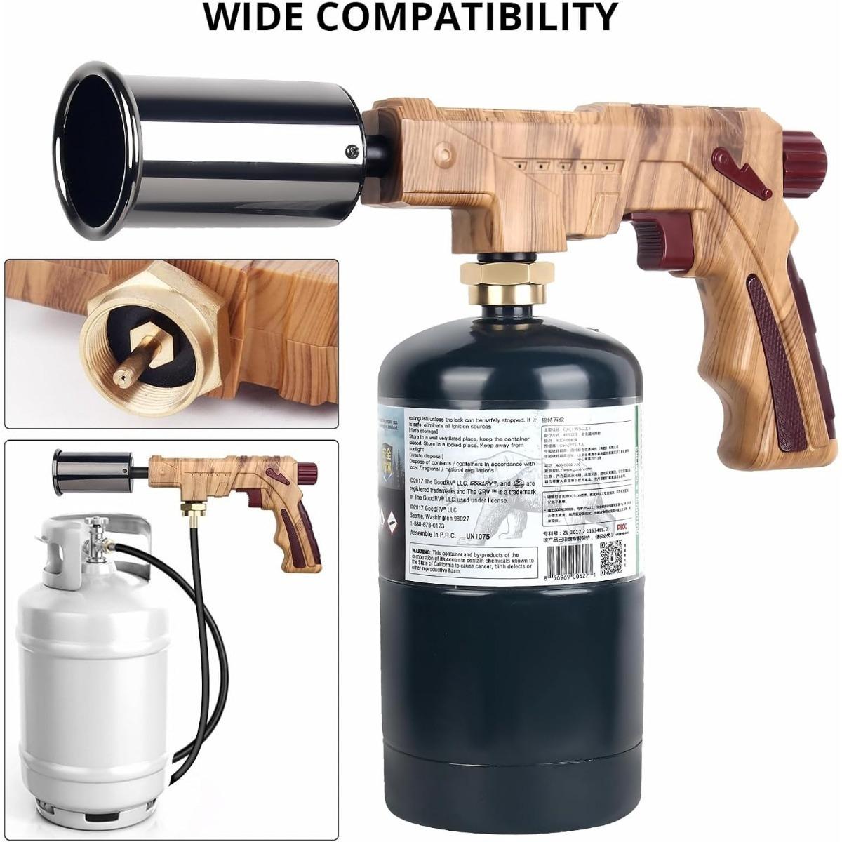 Kitchen Propane Torch - Powerful Chef Grill Gun - Campfire & Charcoal Lighter for Sous Vide, Searing Steak, Creme Brulee & BBQ (Propane Tank Not Included) Bakeware