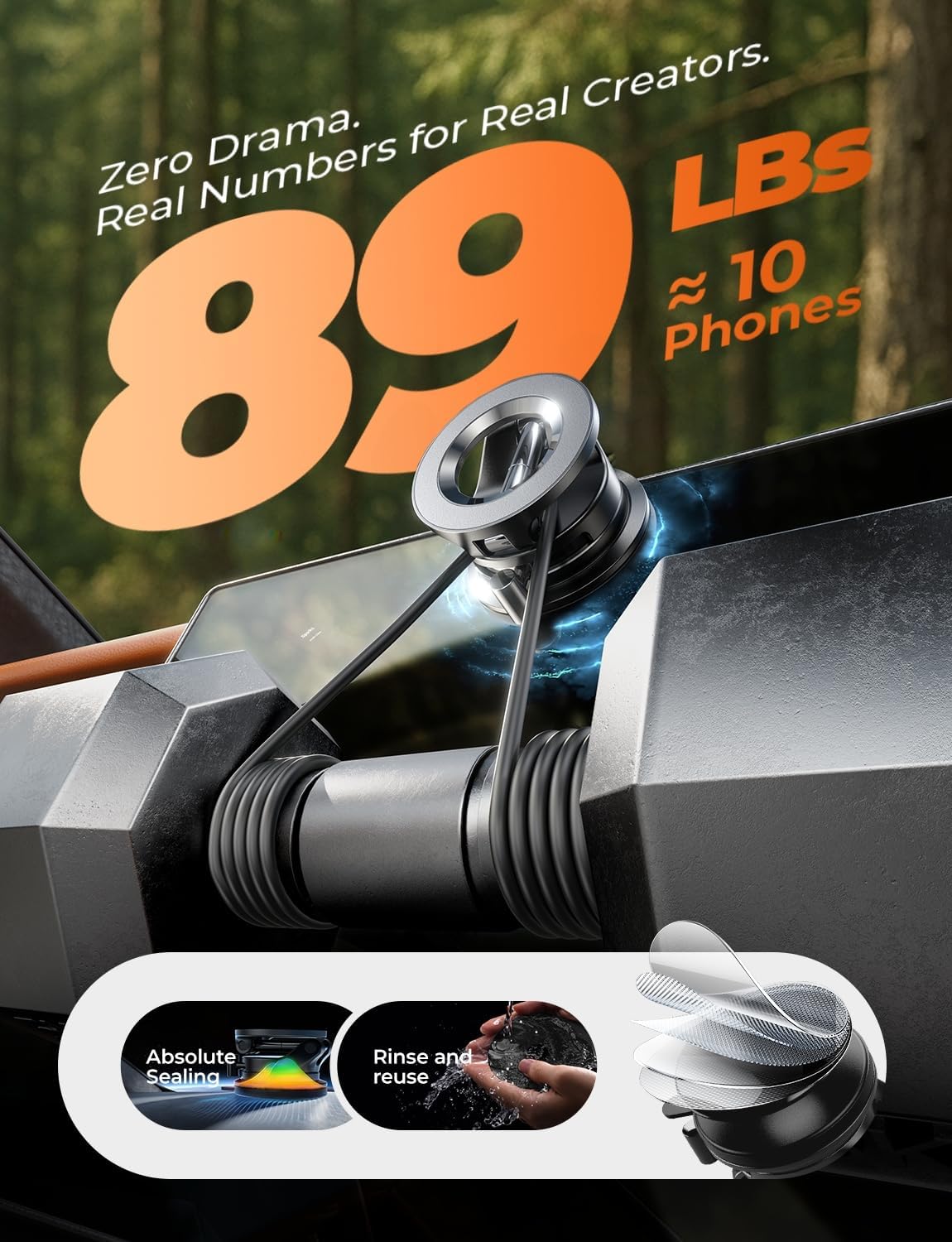 LISEN for Magsafe Car Mount, Magnetic Phone Holders for Your Car, Vacuum Phone Mount for Car Accessories for Women Men Interior Jeep BMW, SuctionPro Gifts Kits, for iPhone 17 Pro Max 16 15 14 13 LISEN for Magsafe Car Mount, Magnetic Phone Holders for Your Car, Vacuum Phone Mount for Car Accessories for Women Men Interior Jeep BMW, SuctionPro Gifts Kits, for iPhone 17 Pro Max 16 15 14 13