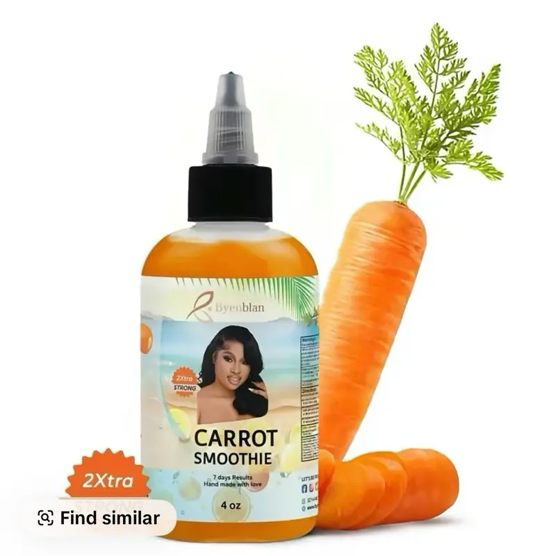 Hydrating Body Moisturizer - 2X Strong Smoothie Formula with Vitamin C, Beta-Carotene for Brightening, Moisture & Radiant Skin - 50g (Carrot Body Lotions & Creams)