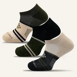 Women's Colorful Sport Cushioned Ankle Socks - 3 Pair