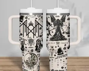 Vintage Sleep Token Music Custom Tumbler 40oz Sleep Token Band Tumbler Gift For Fans