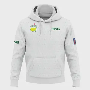 Official Golf Sport Masters Tournament Ping Hoodie - White Green Logo Pattern