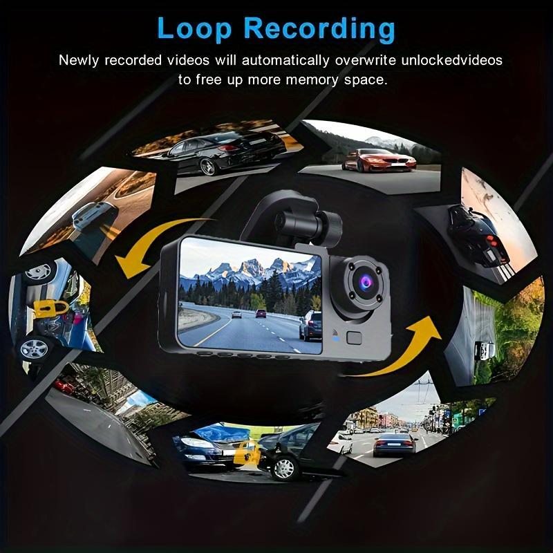 1080P Full UHD Car Camera Front Rear with Free 64GB SD Card,HDR,Dashcam for Cars,Night Vision,Loop Recording,WDR,24H Parking Mode,Driving Recorder,TIKTOKBLACKFRIDAY