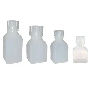Nalgene HDPE Narrow Mouth Square Bottle - White