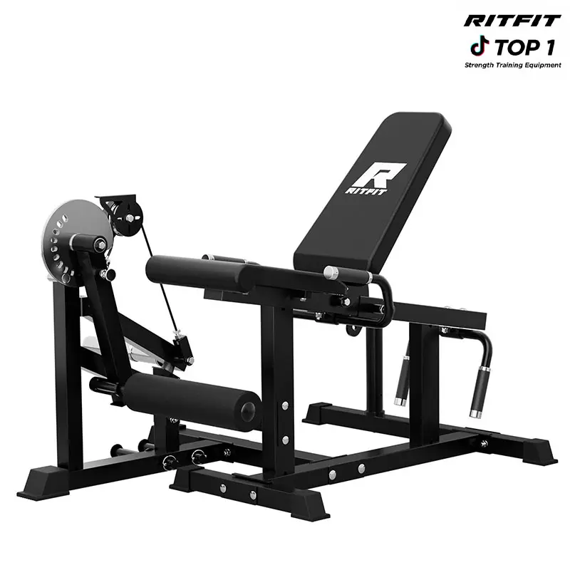 RITFIT Leg Extension Machine, Multifunctional 3-in-1 Adjustable Home Gym Equipment for Leg Curls & Glutes, 4 Backrest Angles, 325 LB Capacity, Fits 2" Plates, Strength Training Equipment, Multifunctional Home Gym, Home Workout Gear