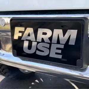 FARM USE Car Truck License Plate