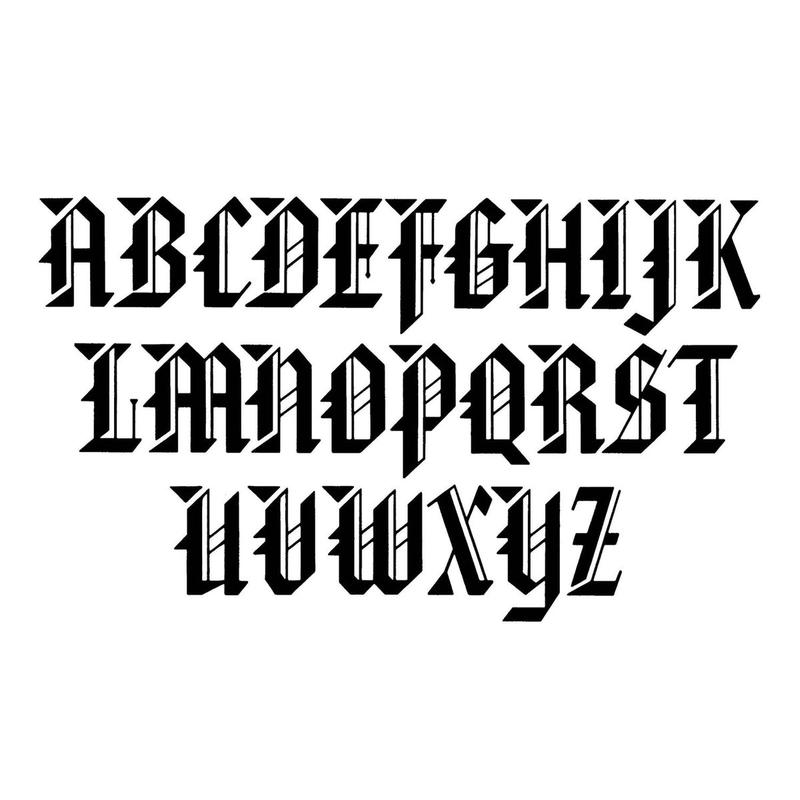 Gothic and Old English Alphabets: 100 Complete Fonts (Lettering, Calligraphy, Typography) Paperback – Illustrated, July 1, 1984