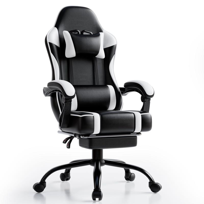 【Bellemave】Racing Video Backrest and Seat Height Recliner Gaming Office High Back Computer Ergonomic Adjustable Swivel Chair, Without footrest