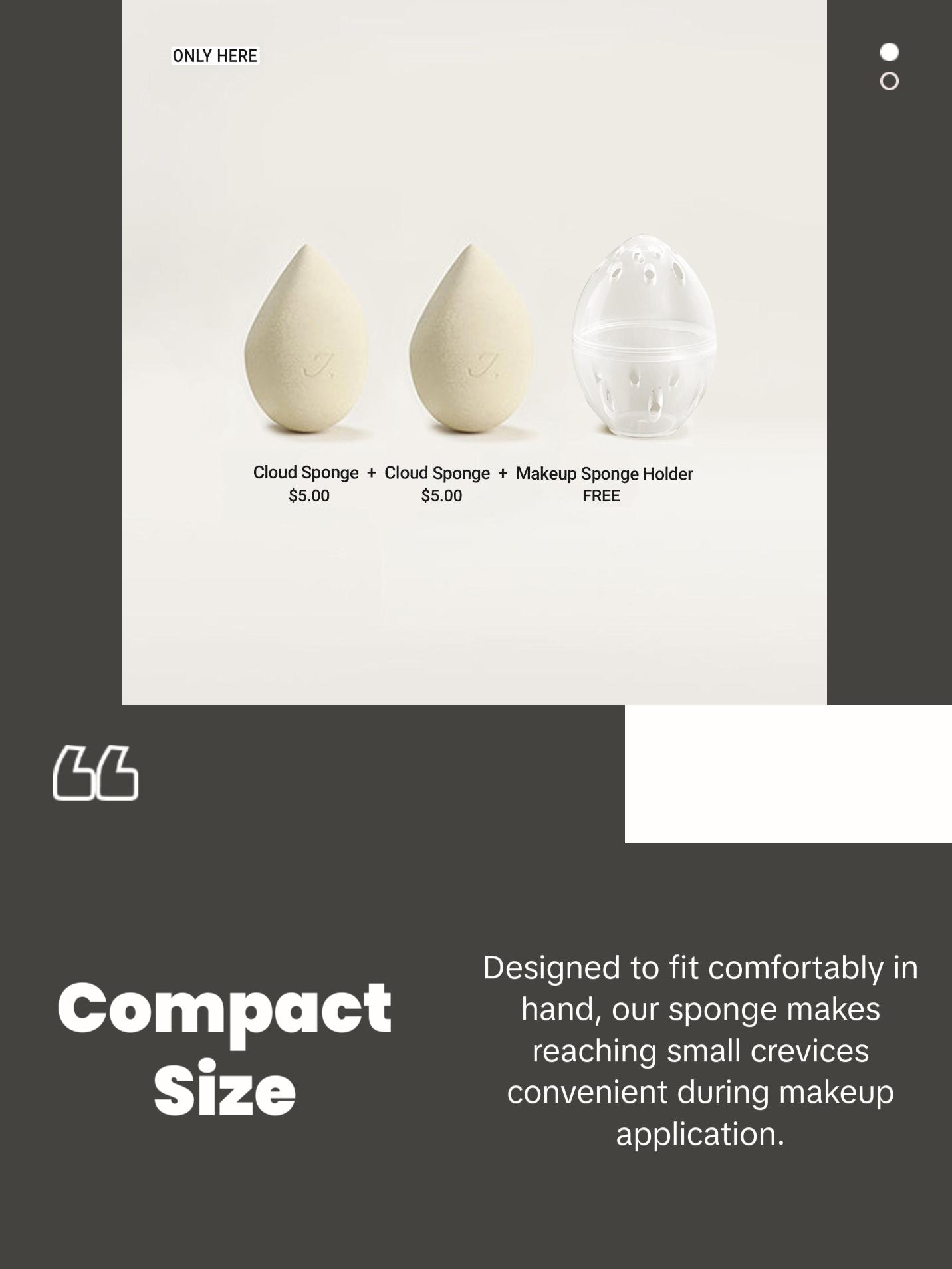 JUNOCO Cloud Makeup Sponge