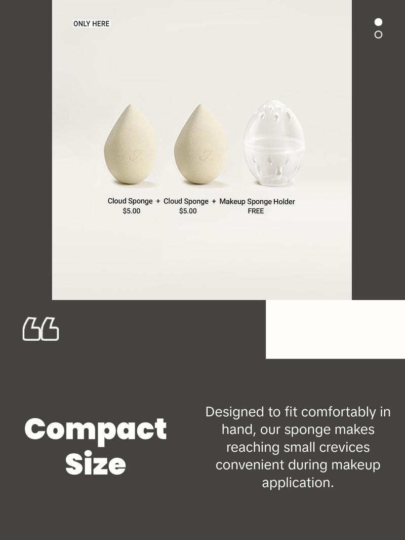 JUNOCO Cloud Makeup Sponge