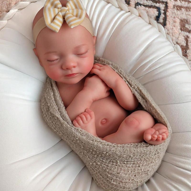 BABESIDE Full Body Silicone Reborn Baby Dolls - 16 Inch (Weight 4 lb) Weighted Full Silicone Realistic-Newborn Baby Doll Real Life Baby Dolls with Complete Accessories & Gift Box