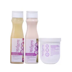 Milagros 3 Pack Shampoo and conditioner de Cebolla y Peptidos 450ml - Hair Mask onion, peptides, aminoacids Haircare