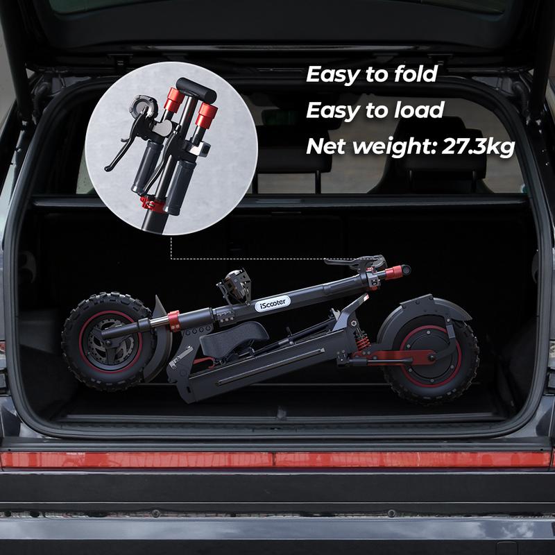 【Valentine's Day】Electric Scooter, 1000W/500W, 28MPH/25MPH,40 Miles/28 Miles/23Miles, 54.6V14Ah/48V15Ah Battery, 10''/11'' All-terrain Tires,  Dual Braking System & Suspension System, Foldable Commuter Electric Scooter Adults for Adults/Youths