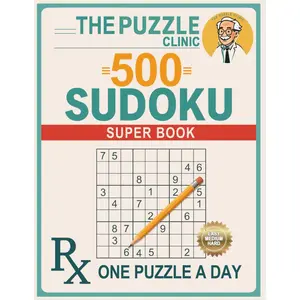 Sudoku for Adults Large Print: 500 Puzzles from Easy to Hard: Daily Brain Training with Large Print Clean 4-Per-Page Grids & Full Solutions for Focus, Memory & Stress Relief, Vol.1 Paperback – October 9, 2025