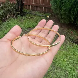 High quality star arracadas hoop estrella no green skin