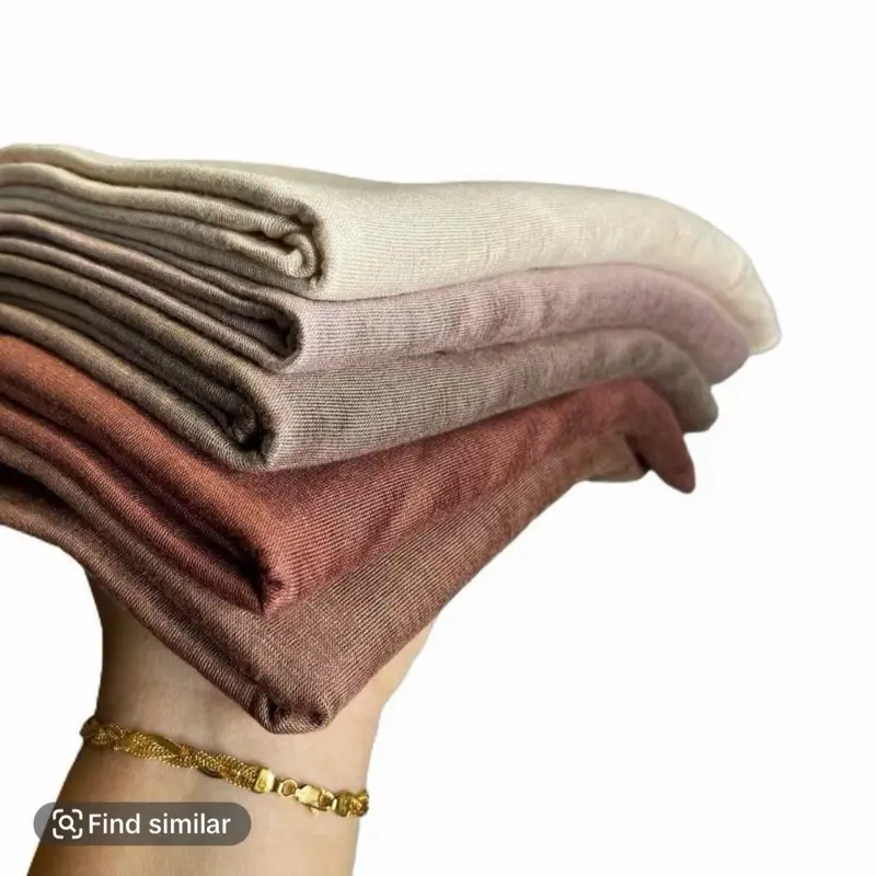 Women's Dubai-Made Luxury primium Jersey Hijab, Soft Cooling Stretch Muslim Head Scarf with Full Coverage