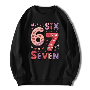 Pastel Pink Sweet 67 Graphic Tee - Six Seven Heart & Arrow Print Shirt | Cute Girly Y2K-Inspired Apparel | Ideal for Daily Casual & Girly Hangouts