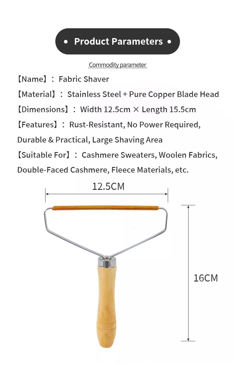 Manual Lint Remover for Clothes - Home Use Hairbrush for Woolen Fabrics, Pilling Solution for Large Items