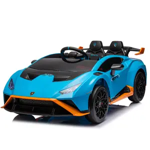 ARCH Lamborghini Huracan Sto 24V Kids Electric Ride-On Drift Car: Speeds 1.86-5.59 MPH, Ages 3-6, Foam Front Wheels, 360° Spin, LED Lights, Dynamic Music, Early Learning, USB Port, Drift Feature