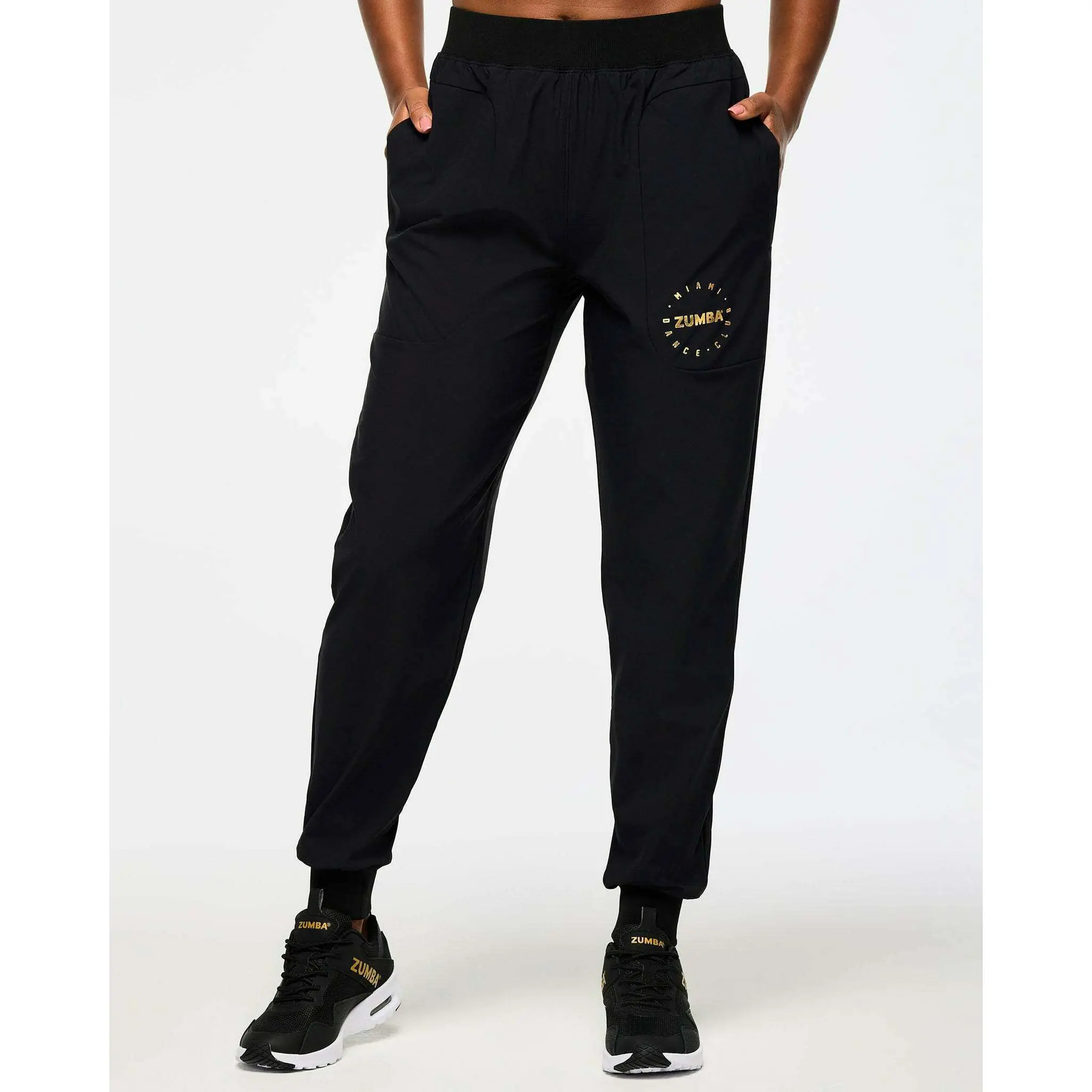 Victory Slim Fit Woven Fabric Ankle Cut Joggers - Casual Athletic Style with Elastic Waistband, Back Yoke Seam