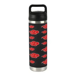 Naruto Design 20oz Stainless Steel Insulated Thermos Mug, Vacuum Thermal Water Bottle for Home/Office/School, Portable Anime Drinkware & Ideal Gift for Friends & Fans