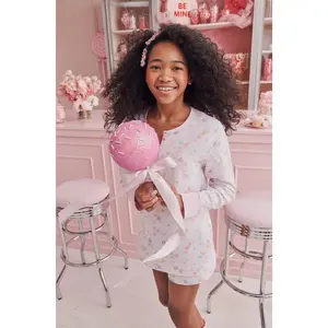 Candy Heart Stripe Hunter Pajamas