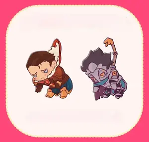 League of Legends GUMMI Jayce & Viktor Keychain, Cute Keyring Accessory, Fun Charm For Backpack Or Purse | High Quality and Customer Favorite Items