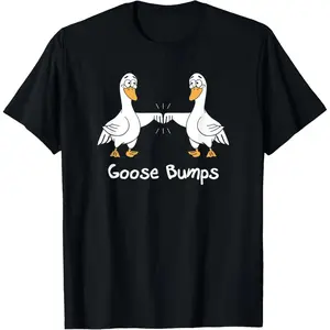 Goose Bumps Funny Silly Goose Fist Bump Friends T-Shirt