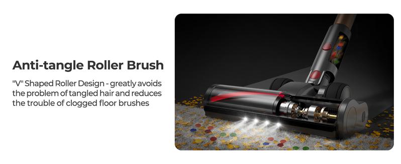 Honiture X7 Multifunctional Cordless Vacuum Cleaner,45Kpa 50 Mins Runtime Self-Standing Stick Vacuum Cleaners for Home,Powerful Suction,Lightweight, LED Touch Screen 9 in 1 Vacuum for Pet Hair and Carpets,Hardwood Floor, Valentine's gift